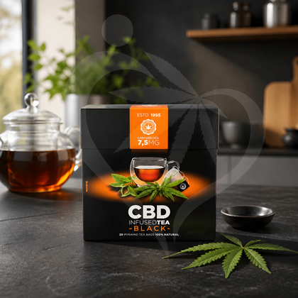 Multitrance Pyramid CBD Tea Bags: Black Tea 150mg