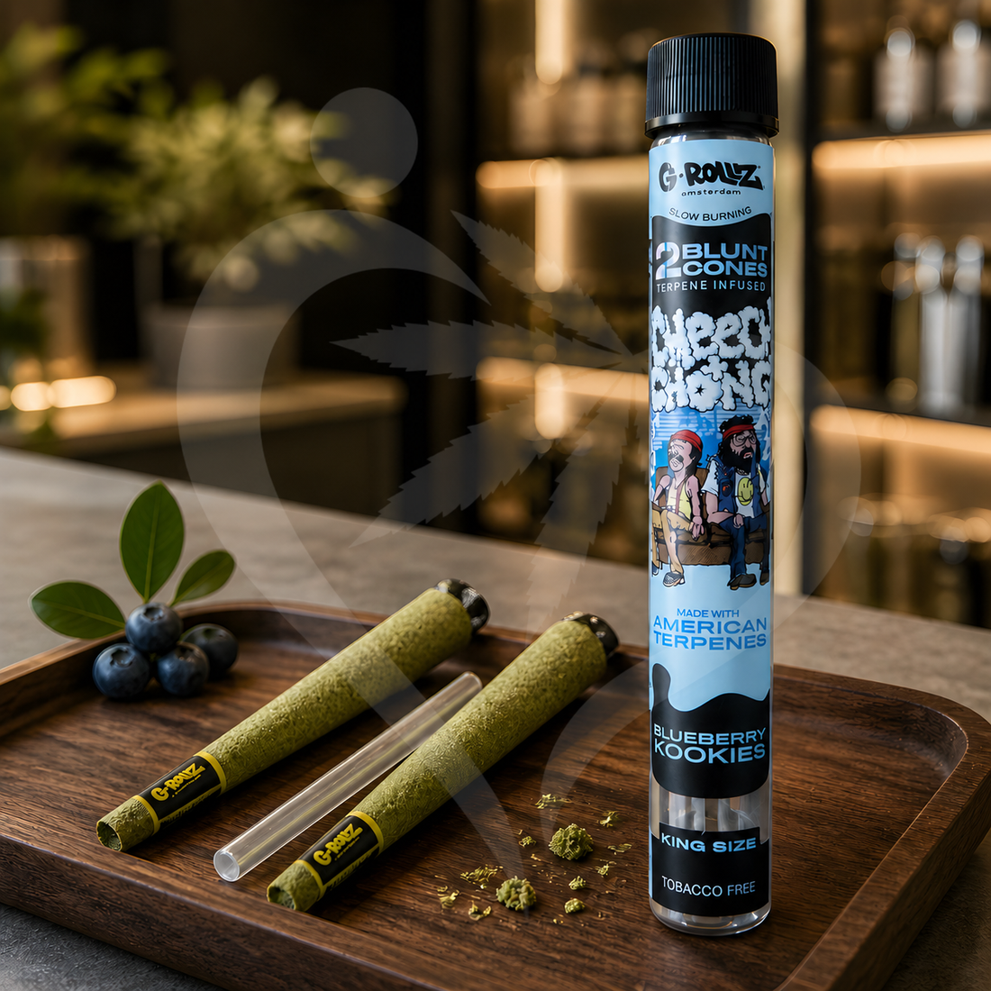 G-Rollz | Cheech & Chong CBD Cones | Blueberry Kookies