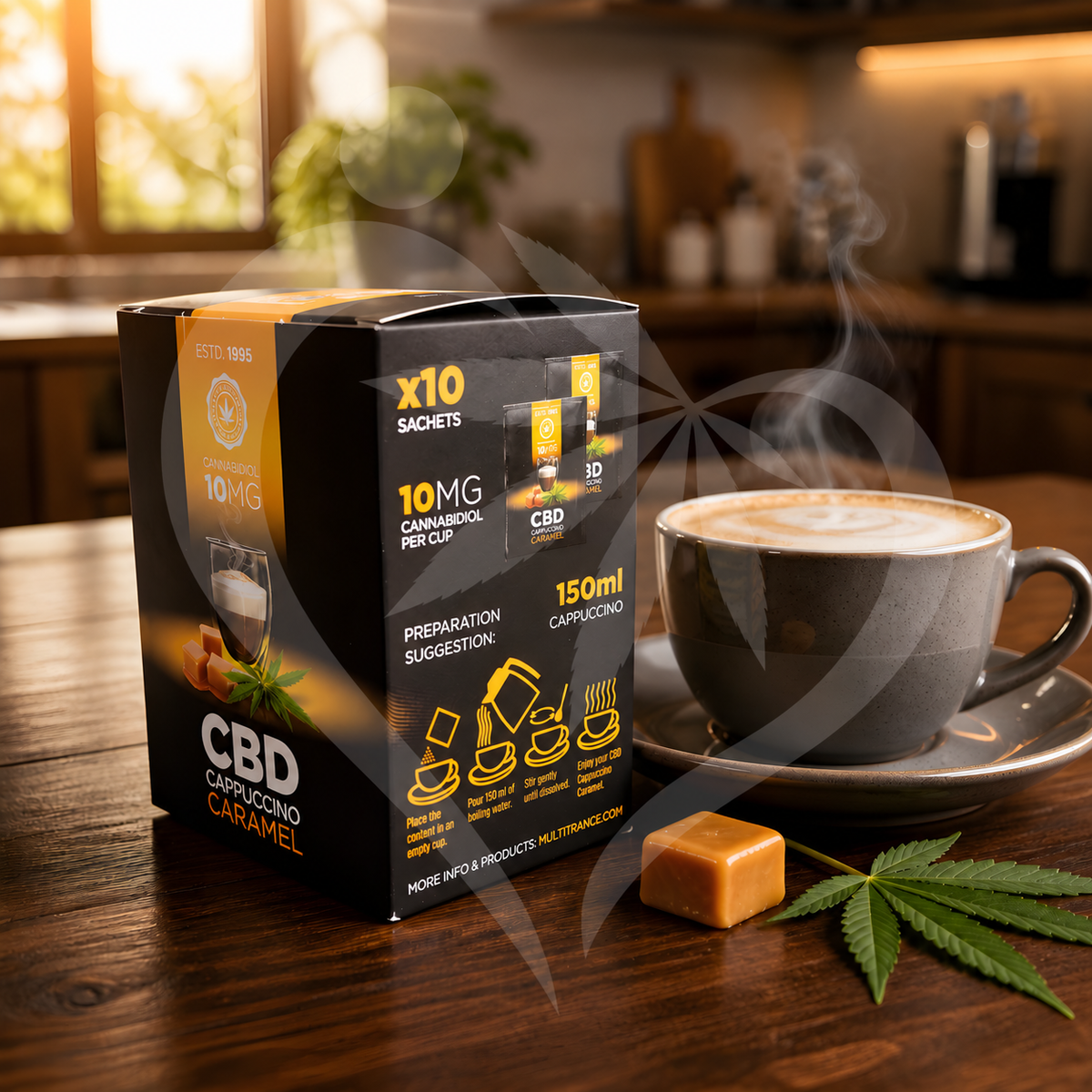 Multitrance CBD Coffee Caramel Cappuccino 10mg