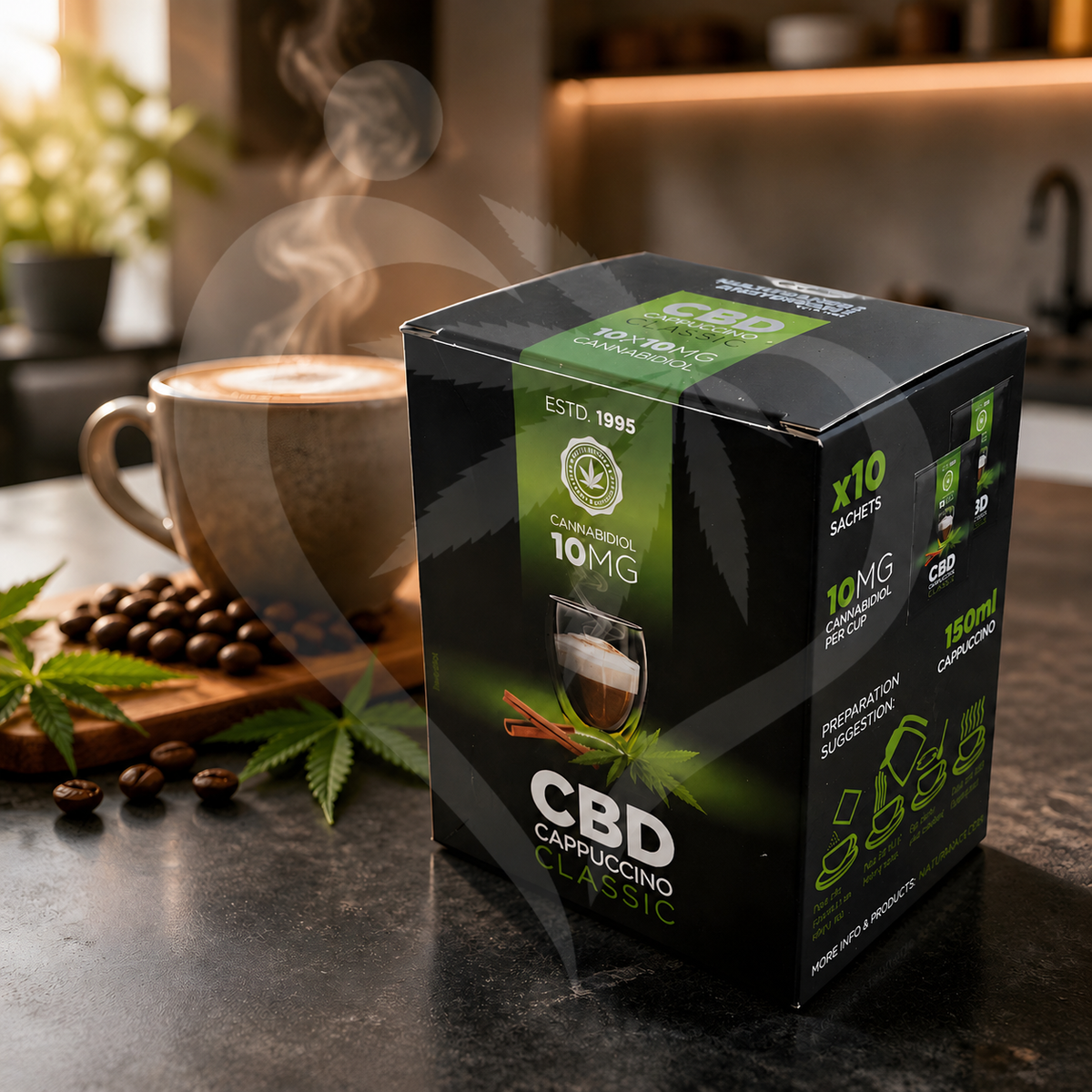 Multitrance Hemp CBD Coffee Instant Cappuccino 10mg