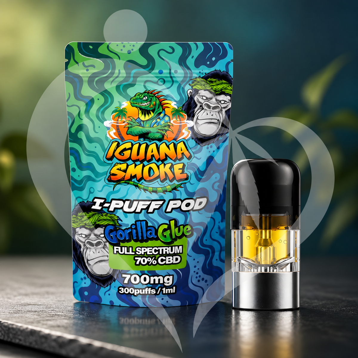 Iguana Smoke I-Puff Replacement Pod: Gorilla Glue
