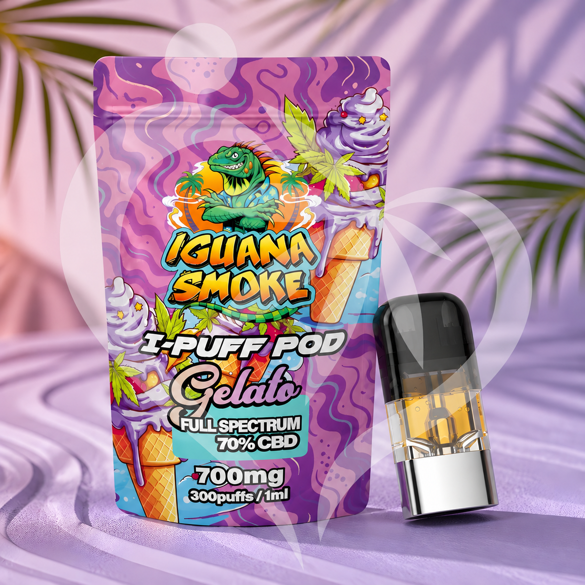Iguana Smoke I-Puff Replacement Pod: Gelato