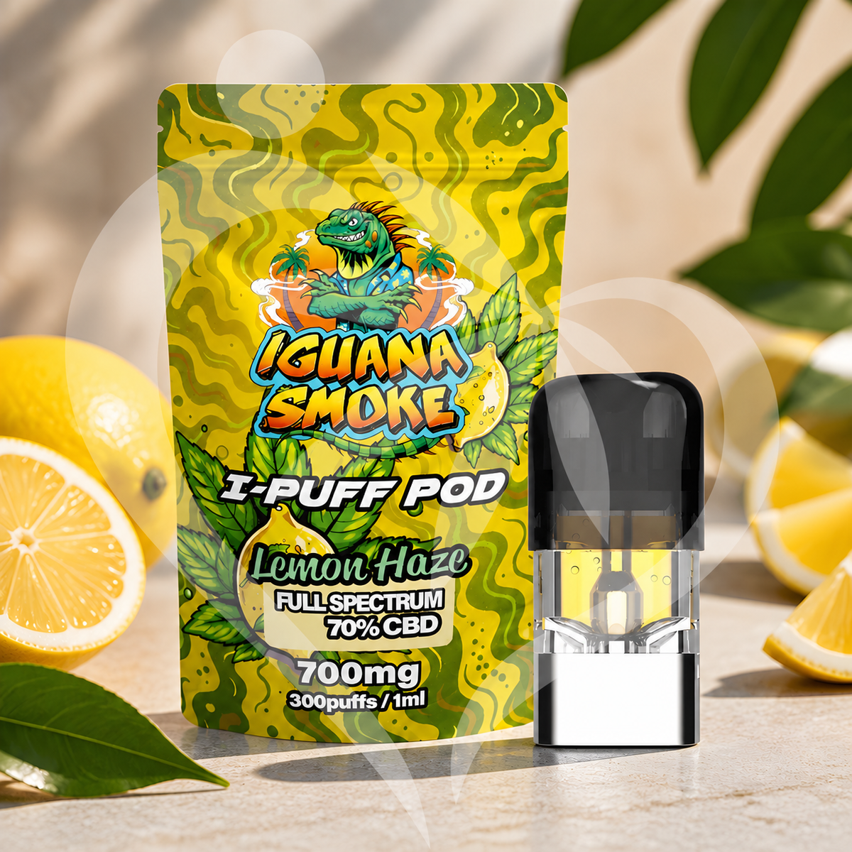 Iguana Smoke I-Puff Replacement Pod: Lemon Haze