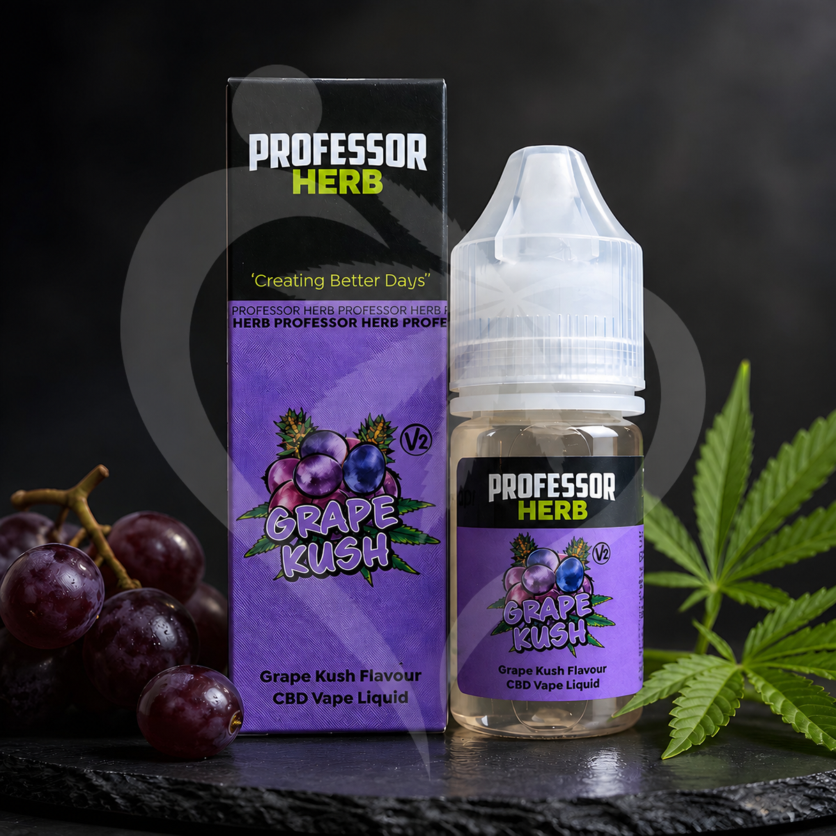 Professor Herb CBD Vape Liquid 1000mg/30ml V2 - Grape Kush