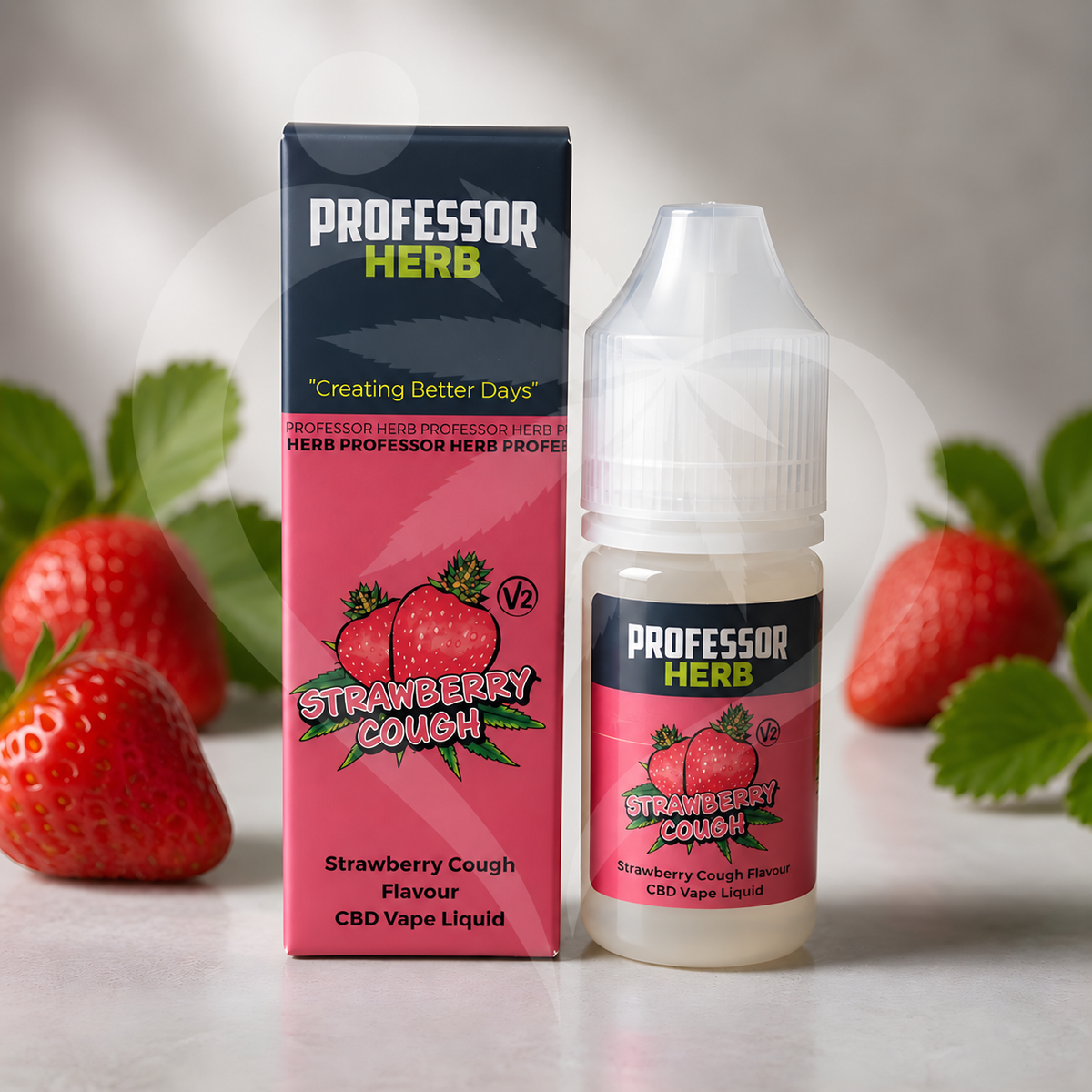 Professor Herb CBD Vape Liquid 1000mg/30ml V2 - Strawberry Cough