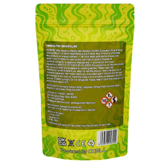 Iguana Smoke I-Puff Replacement Pod: Amnesia