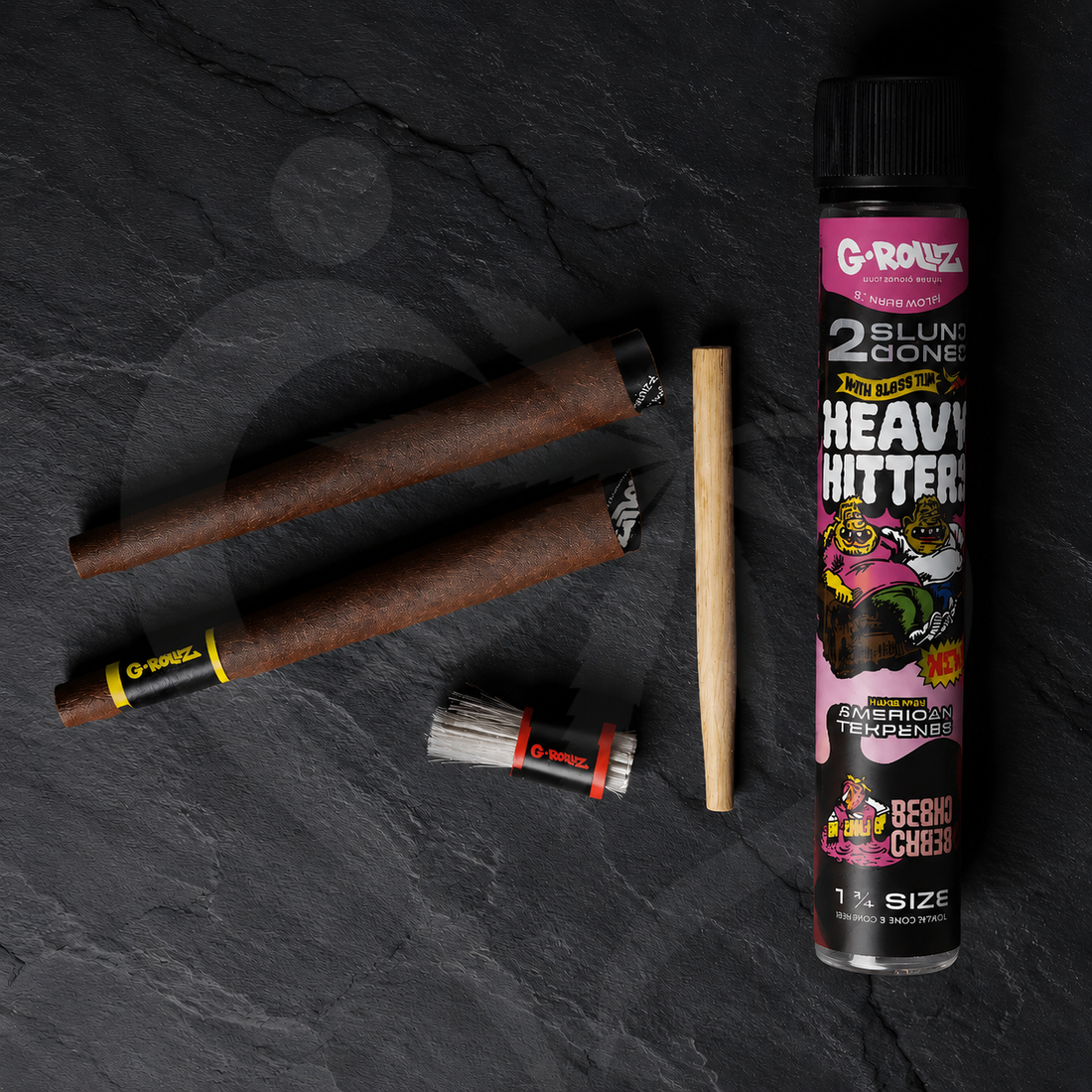 G Rollz Heavy Hitters | Terpene Blunt Cones | Berry Cheesy