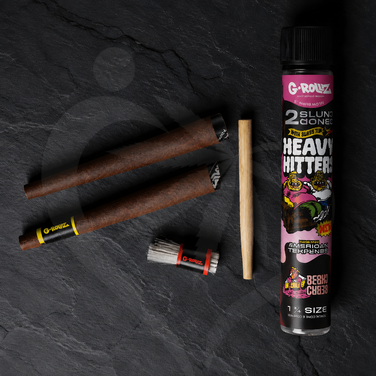 G Rollz Heavy Hitters | Terpene Blunt Cones | Berry Cheesy