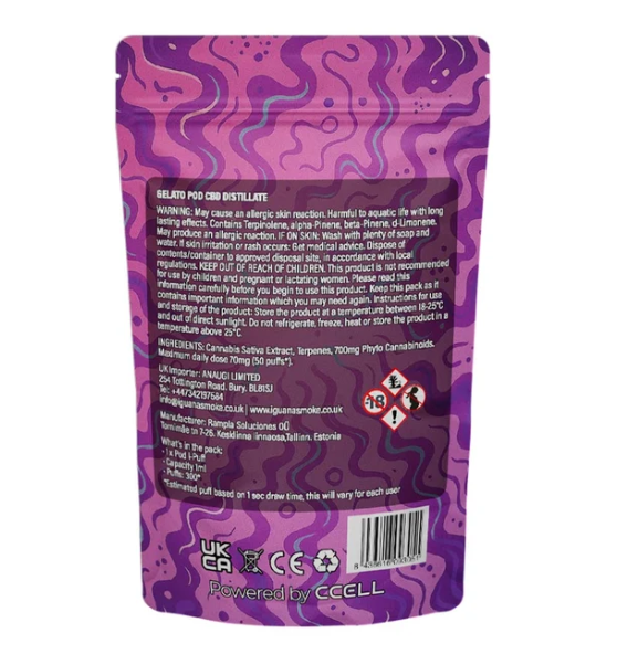 Iguana Smoke I-Puff Replacement Pod: Gelato